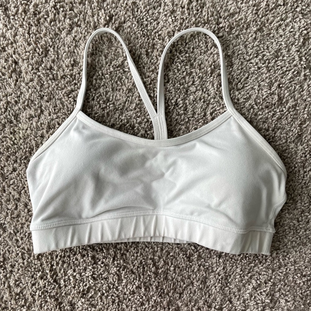 White lululemon Y bra